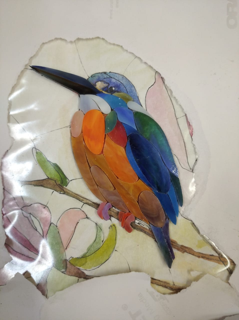 Раскрой и сборка на шаблоне